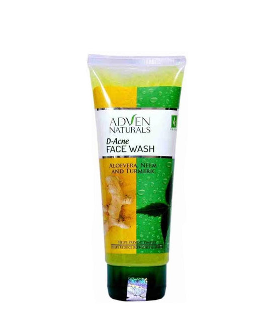 ADVEN NATURALS D-ACNE FACE WASH WITH ALOEVERA, NEEM AND TURMERIC