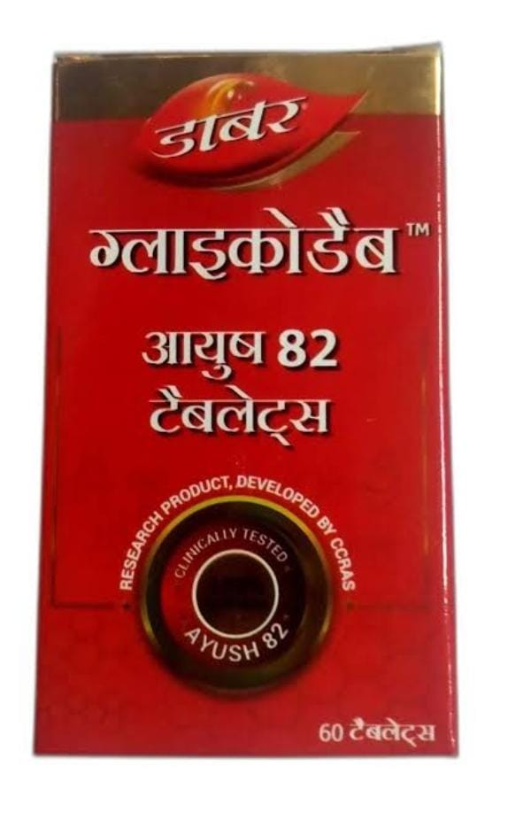 Dabur GlycoDab Ayush 82 Tablets - kaledawale