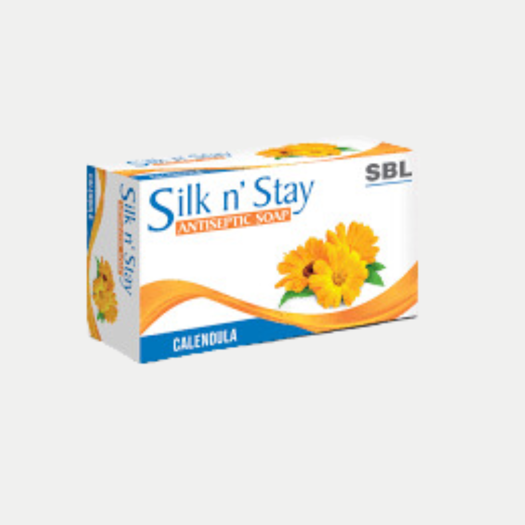 SBL SILK N' STAY ANTISEPPTIC SOAP (CALENDULA) 75GM. - kaledawale