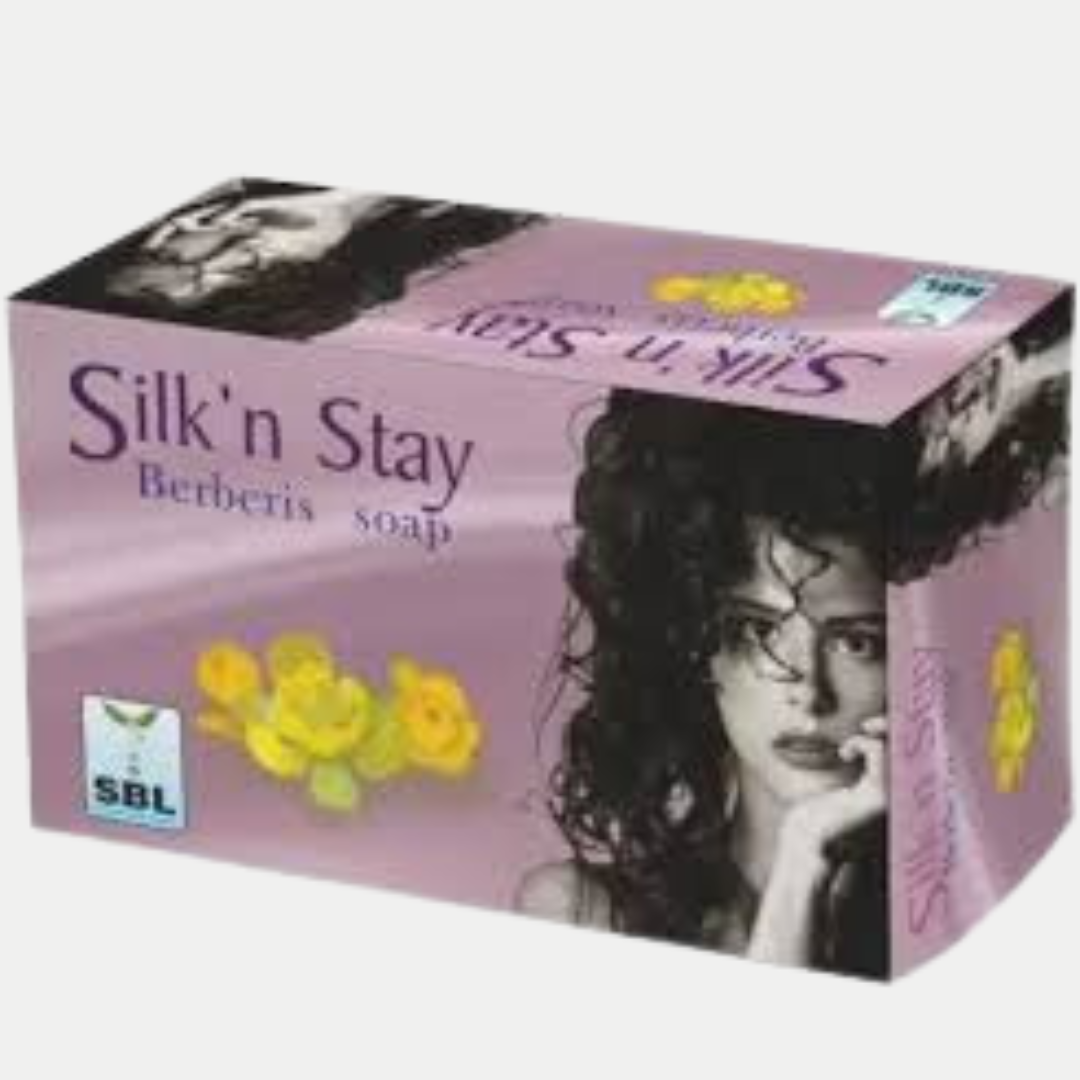 SBL SILK N' STAY ANTISEPTIC BERBERIS SOAP 75GM - kaledawale