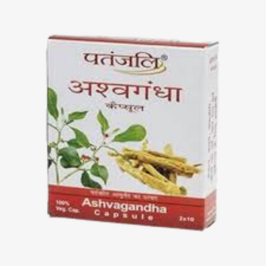 PATANJALI ASHVAGANDHA 20 CAPSULE - kaledawale