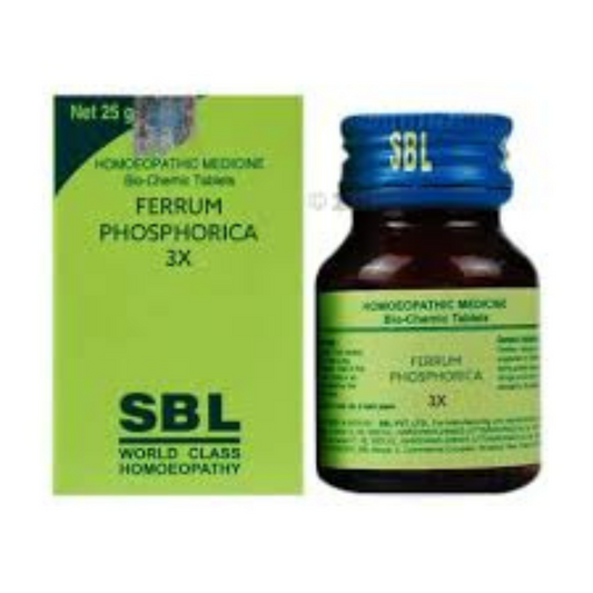 SBL FERRUM PHOSPHORICUM 3X 25GM - kaledawale