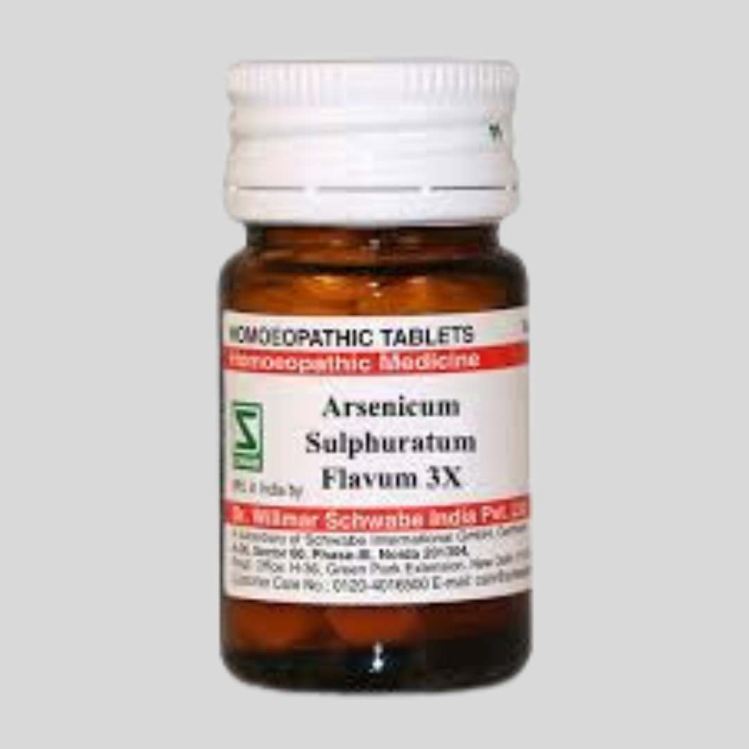 WSI ARSENICUM SULPHURATUM FLAVUM 3X 20GM. TAB. - kaledawale