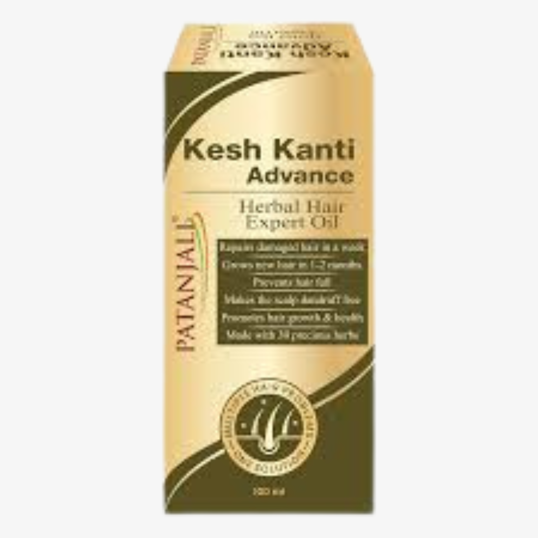 PATANJALI KESH KANTI ADVANCE HAIR OIL - kaledawale