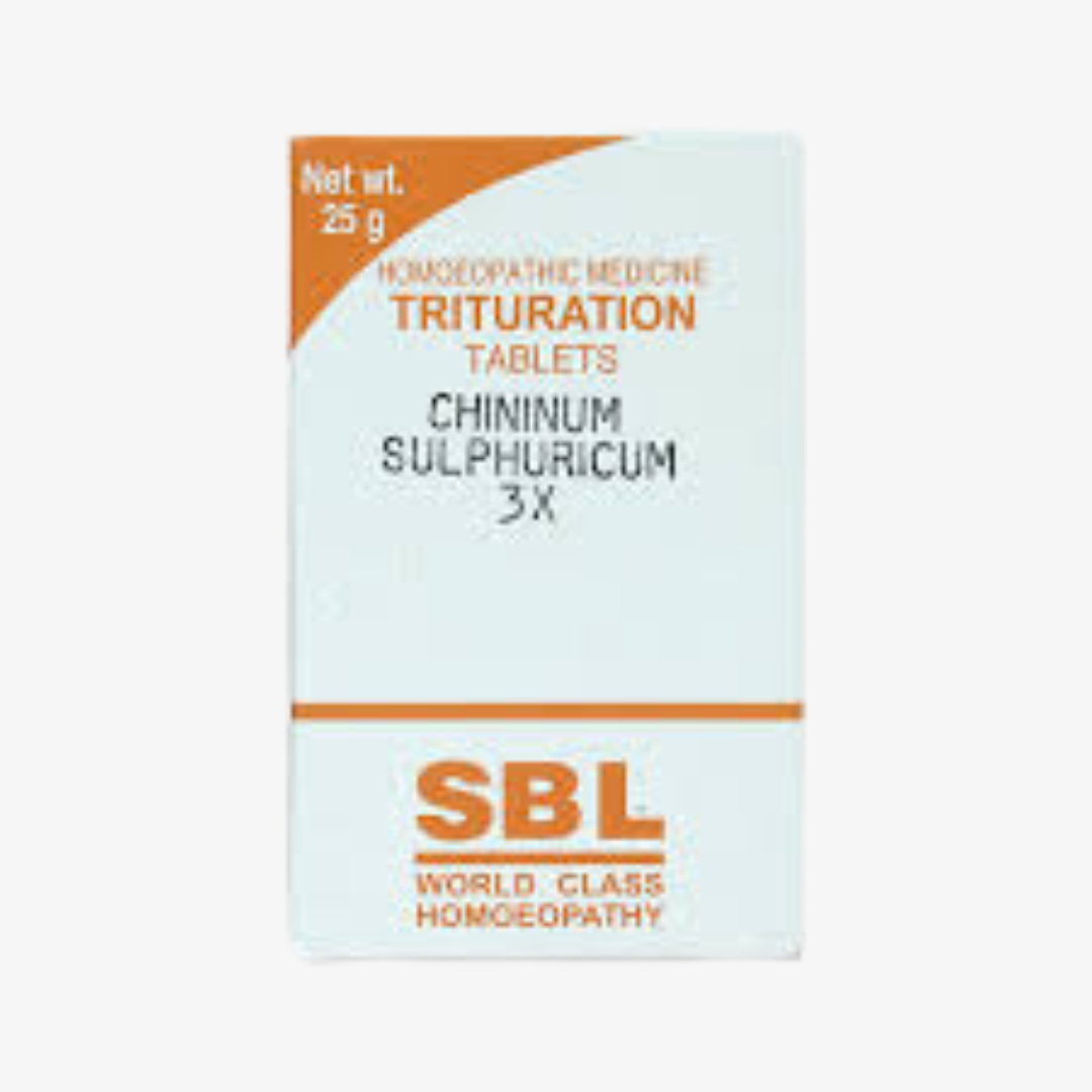 SBL CHININUM SULP. 3X TABLET 25GM. - kaledawale