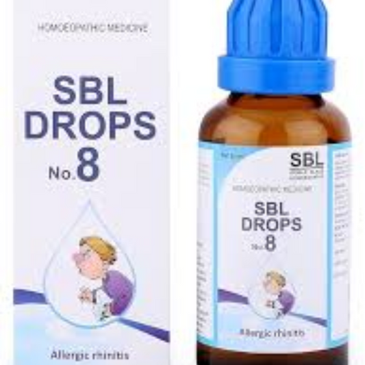 SBL DROP NO.8- ALLERGIC RHINILIS 30ML - kaledawale